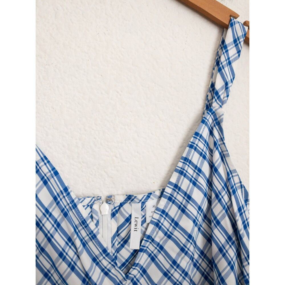 Lewit Sodalite Kasie Check Tank Top size XL - Picture 5 of 6